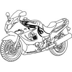 Dibujo Motocicleta (Transporte) #136451 para imprimir y colorear