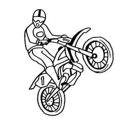 Dibujo Motocicleta (Transporte) #175339 para imprimir y colorear