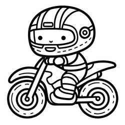 Dibujo Motocicleta (Transporte) #218143 para imprimir y colorear