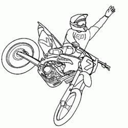 Dibujo para colorear: Motocross (Transporte) #136498 - Dibujos para colorear