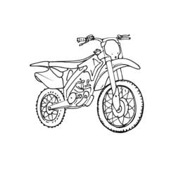 Dibujo para colorear: Motocross (Transporte) #136499 - Dibujos para colorear