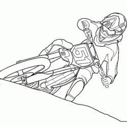 Dibujo para colorear: Motocross (Transporte) #136511 - Dibujos para colorear