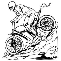Dibujo para colorear: Motocross (Transporte) #136512 - Dibujos para colorear