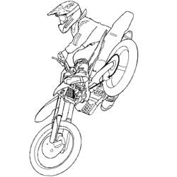 Dibujo para colorear: Motocross (Transporte) #136515 - Dibujos para colorear