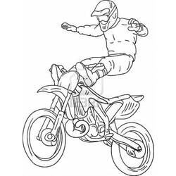 Dibujos para colorear: Motocross - Dibujos para colorear