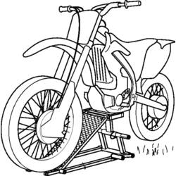 Dibujo para colorear: Motocross (Transporte) #136542 - Dibujos para colorear
