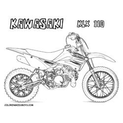 Dibujo para colorear: Motocross (Transporte) #136597 - Dibujos para colorear