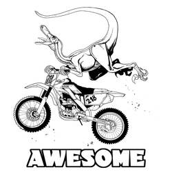 Dibujo para colorear: Motocross (Transporte) #209991 - Dibujos para Colorear e Imprimir Gratis