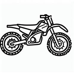 Dibujo para colorear: Motocross (Transporte) #209997 - Dibujos para Colorear e Imprimir Gratis