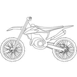 Dibujo para colorear: Motocross (Transporte) #209998 - Dibujos para Colorear e Imprimir Gratis