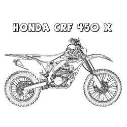 Dibujo para colorear: Motocross (Transporte) #210001 - Dibujos para Colorear e Imprimir Gratis