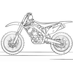 Dibujo para colorear: Motocross (Transporte) #210005 - Dibujos para Colorear e Imprimir Gratis
