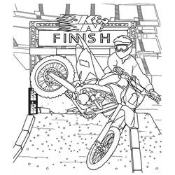 Dibujo para colorear: Motocross (Transporte) #210014 - Dibujos para Colorear e Imprimir Gratis