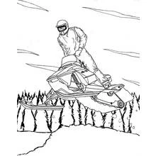 Dibujos para colorear: Motonieve - Dibujos para Colorear e Imprimir Gratis