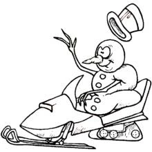 Dibujo para colorear: Motonieve (Transporte) #139767 - Dibujos para Colorear e Imprimir Gratis