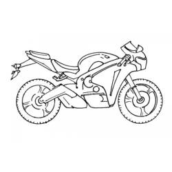 Dibujo para colorear: Motorcycle (Transporte) #136251 - Dibujos para colorear