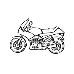 Dibujo para colorear: Motorcycle (Transporte) #136254 - Dibujos para colorear