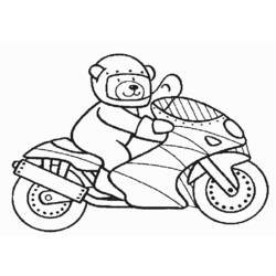 Dibujo para colorear: Motorcycle (Transporte) #136260 - Dibujos para colorear