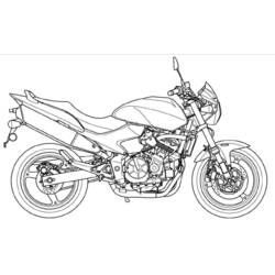 Dibujo para colorear: Motorcycle (Transporte) #136261 - Dibujos para colorear