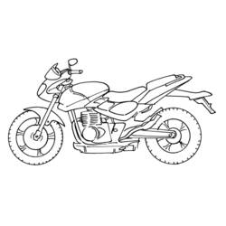 Dibujo para colorear: Motorcycle (Transporte) #136265 - Dibujos para colorear
