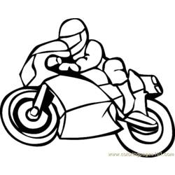 Dibujo para colorear: Motorcycle (Transporte) #136276 - Dibujos para colorear