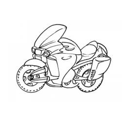 Dibujo para colorear: Motorcycle (Transporte) #136280 - Dibujos para Colorear e Imprimir Gratis