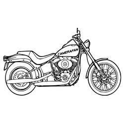 Dibujo para colorear: Motorcycle (Transporte) #136286 - Dibujos para Colorear e Imprimir Gratis