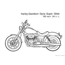 Dibujo para colorear: Motorcycle (Transporte) #136289 - Dibujos para Colorear e Imprimir Gratis