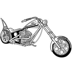 Dibujo para colorear: Motorcycle (Transporte) #136290 - Dibujos para Colorear e Imprimir Gratis