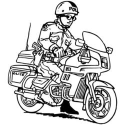 Dibujo para colorear: Motorcycle (Transporte) #136291 - Dibujos para colorear