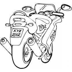 Dibujo para colorear: Motorcycle (Transporte) #136298 - Dibujos para Colorear e Imprimir Gratis
