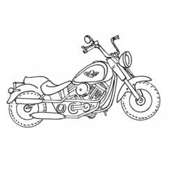 Dibujo para colorear: Motorcycle (Transporte) #136320 - Dibujos para Colorear e Imprimir Gratis