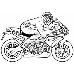 Dibujo para colorear: Motorcycle (Transporte) #136321 - Dibujos para colorear