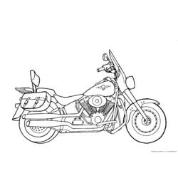 Dibujo para colorear: Motorcycle (Transporte) #136329 - Dibujos para colorear
