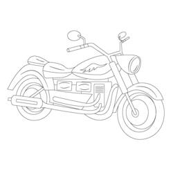 Dibujo para colorear: Motorcycle (Transporte) #136333 - Dibujos para Colorear e Imprimir Gratis