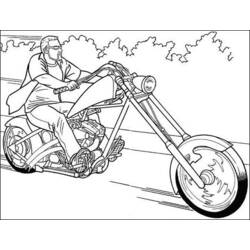 Dibujo para colorear: Motorcycle (Transporte) #136336 - Dibujos para Colorear e Imprimir Gratis