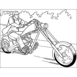 Dibujo para colorear: Motorcycle (Transporte) #136345 - Dibujos para Colorear e Imprimir Gratis