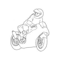 Dibujo para colorear: Motorcycle (Transporte) #136348 - Dibujos para Colorear e Imprimir Gratis