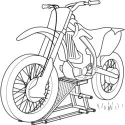 Dibujo para colorear: Motorcycle (Transporte) #136359 - Dibujos para Colorear e Imprimir Gratis