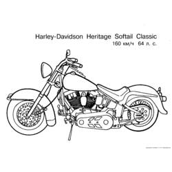 Dibujo para colorear: Motorcycle (Transporte) #136363 - Dibujos para Colorear e Imprimir Gratis