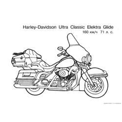 Dibujo para colorear: Motorcycle (Transporte) #136370 - Dibujos para colorear