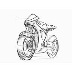 Dibujo para colorear: Motorcycle (Transporte) #136400 - Dibujos para Colorear e Imprimir Gratis