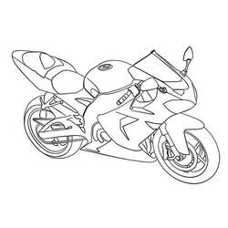 Dibujo para colorear: Motorcycle (Transporte) #136434 - Dibujos para colorear