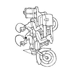 Dibujo para colorear: Motorcycle (Transporte) #136436 - Dibujos para Colorear e Imprimir Gratis