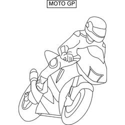 Dibujo para colorear: Motorcycle (Transporte) #136439 - Dibujos para colorear