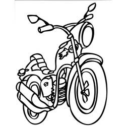 Dibujo para colorear: Motorcycle (Transporte) #136441 - Dibujos para Colorear e Imprimir Gratis