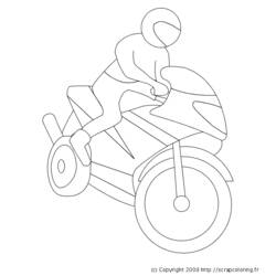 Dibujo para colorear: Motorcycle (Transporte) #136443 - Dibujos para Colorear e Imprimir Gratis