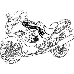 Dibujo para colorear: Motorcycle (Transporte) #136451 - Dibujos para colorear