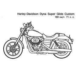 Dibujo para colorear: Motorcycle (Transporte) #136465 - Dibujos para Colorear e Imprimir Gratis