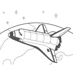 Dibujo Nave Espacial (Transporte) #140475 para imprimir y colorear